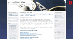 Desktop Screenshot of blog.datenritter.de