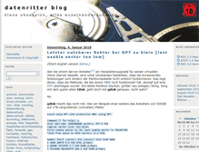Tablet Screenshot of blog.datenritter.de